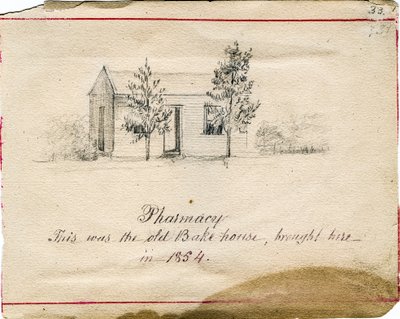 Apotheke auf dem Gelände der Schwestern der Vorsehung von Saint Mary-of-the-Woods, Indiana von Maurice Schnell